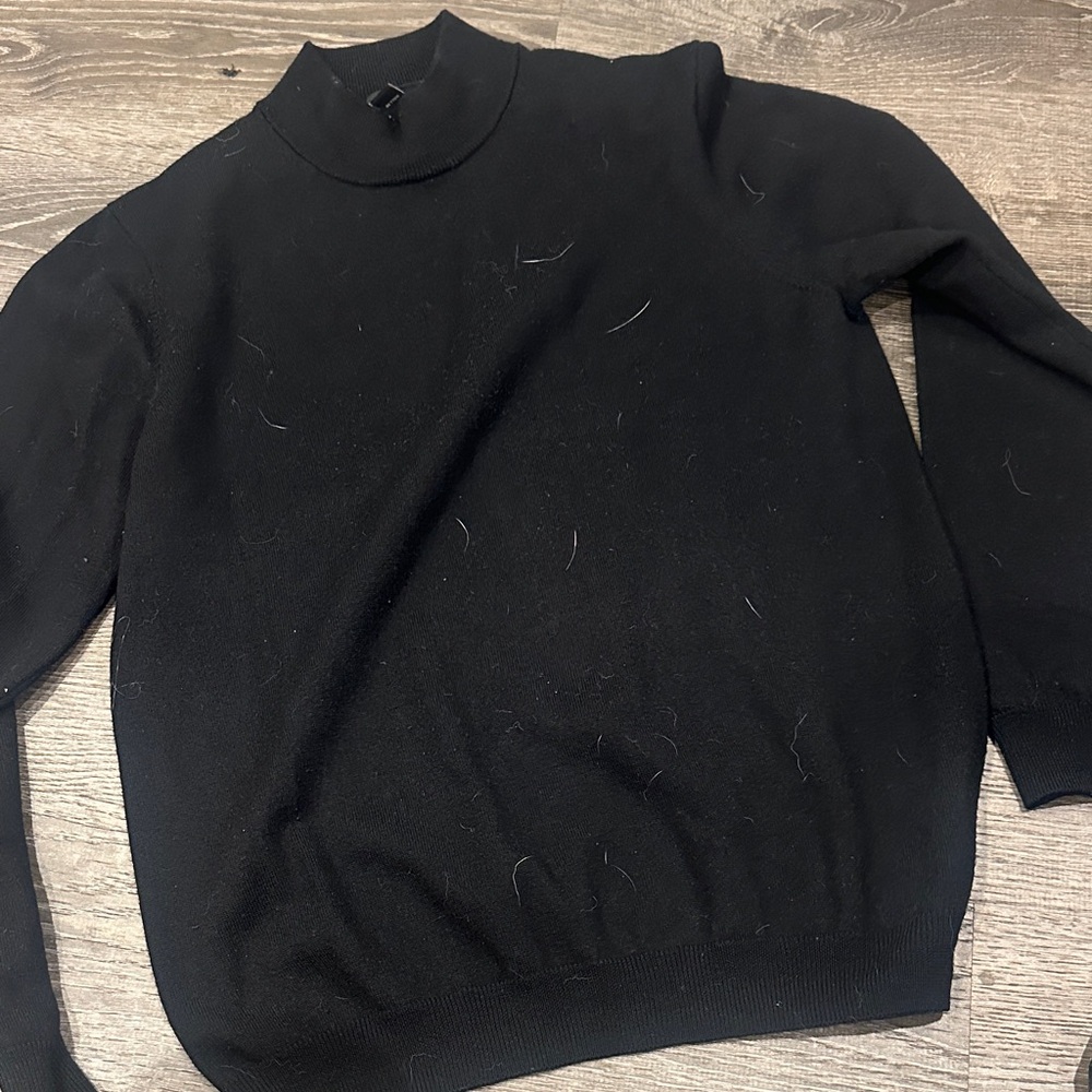 Pronto Uomo Classic Black Turtleneck Sweater